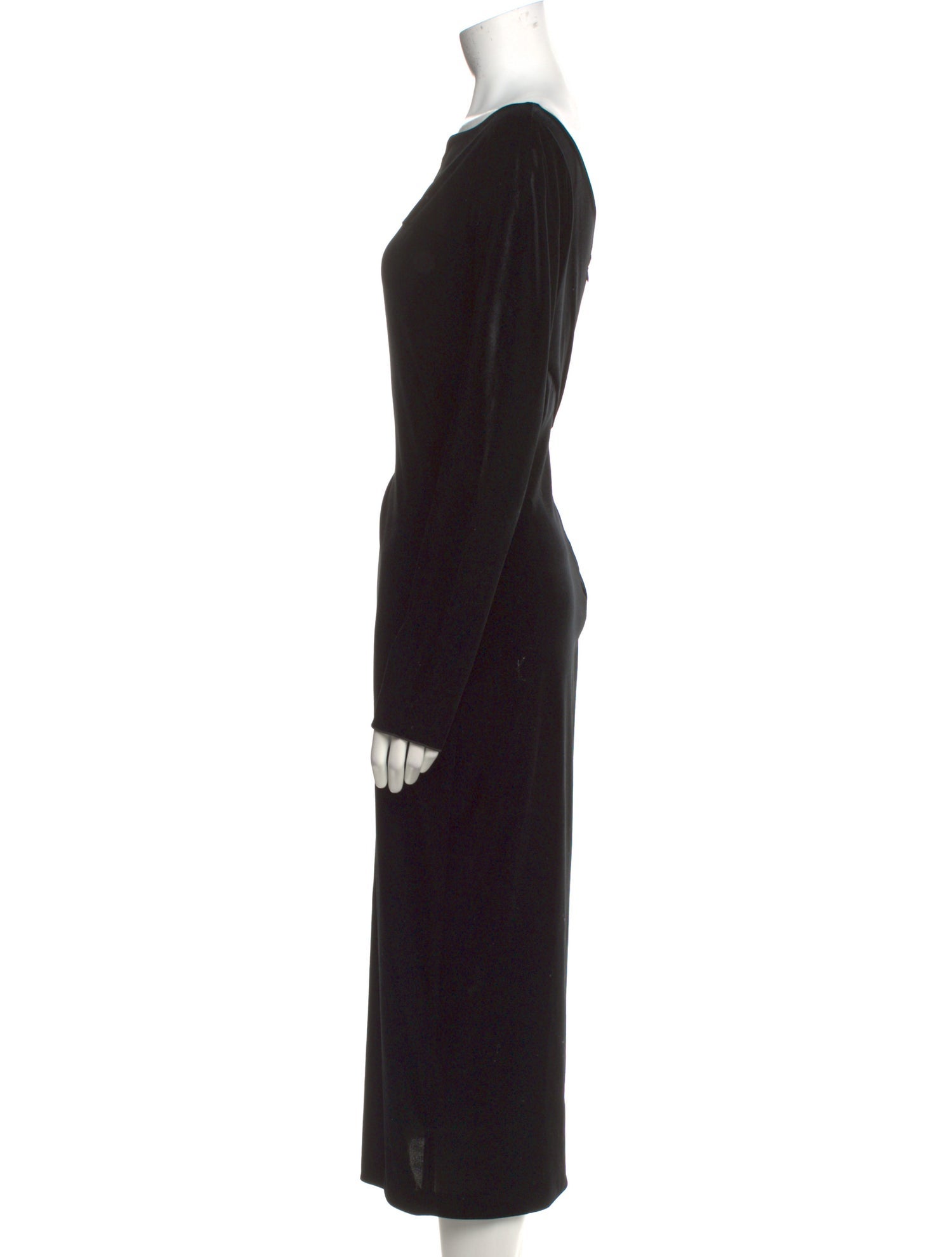 Armani Collezioni Bateau Neckline Long Dress