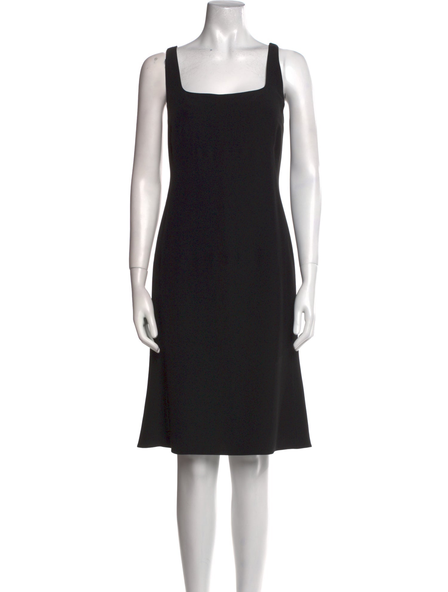 Armani Collezioni Square Neckline Knee-Length Dress
