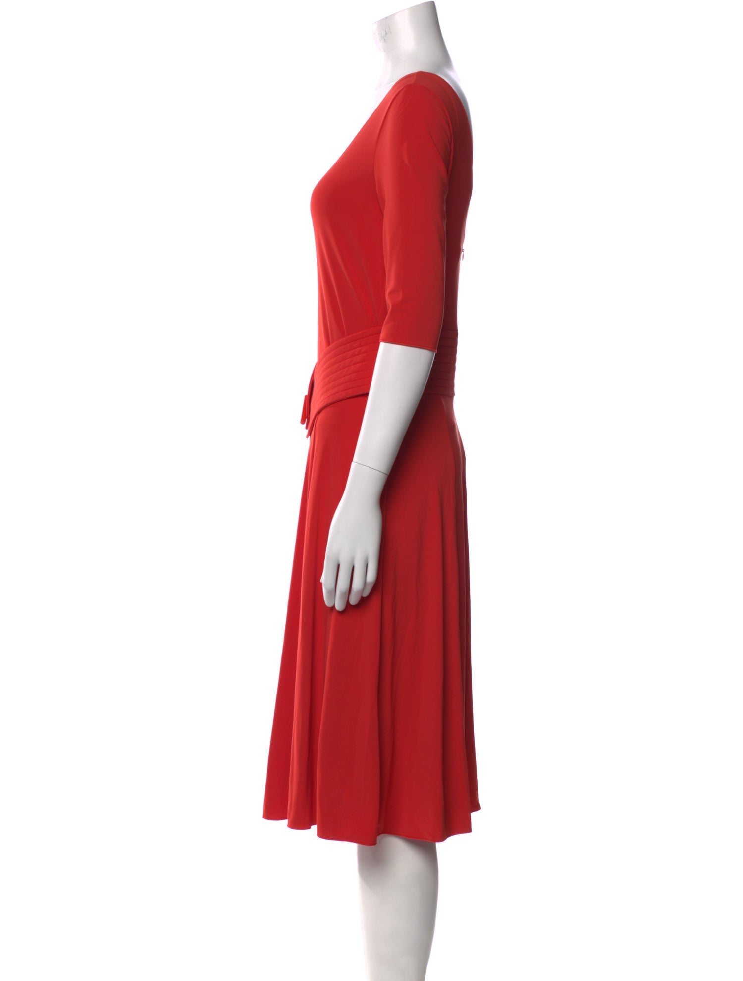 Armani Collezioni Scoop Neck Knee-Length Dress w/ Tags