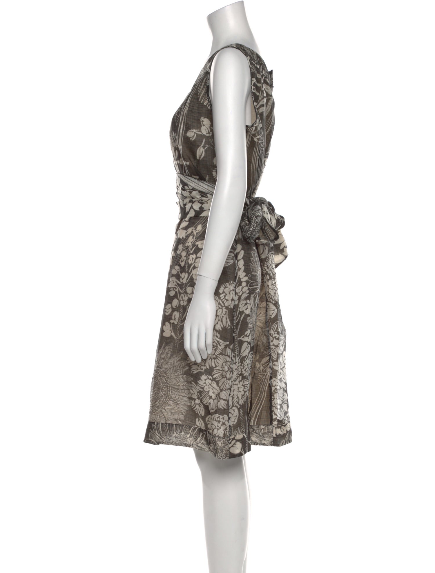 Armani Collezioni Printed Knee-Length Dress