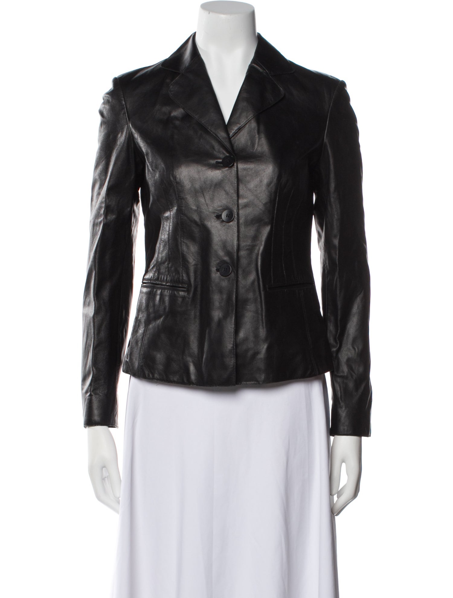 Armani Collezioni Leather Biker Jacket