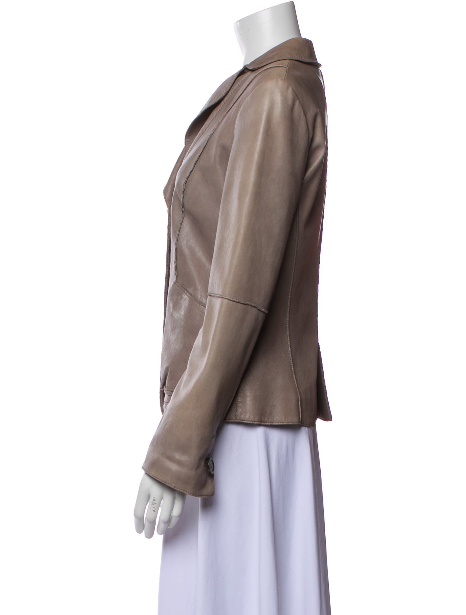 Armani Collezioni Leather Blazer