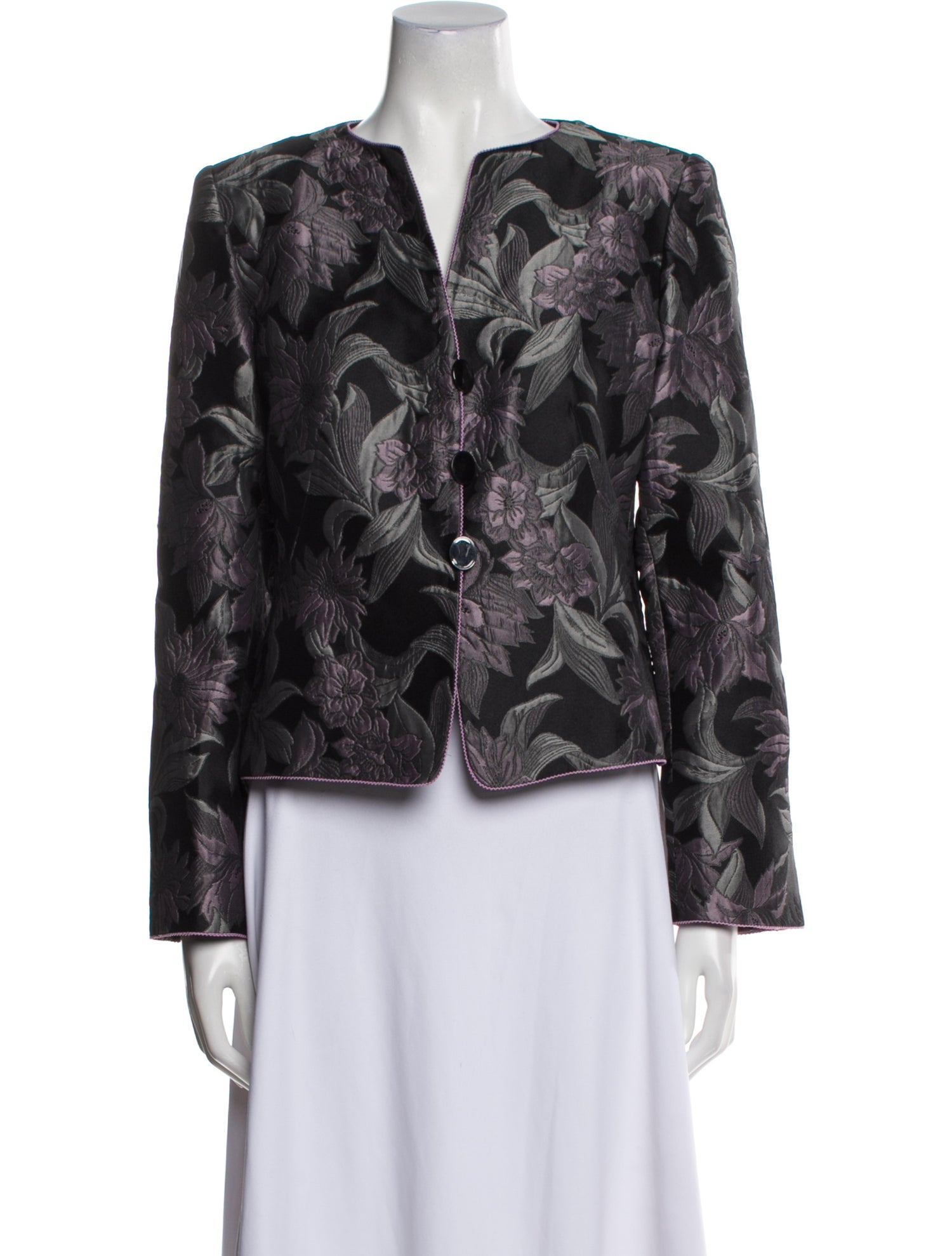 Armani Collezioni Floral Print Evening Jacket
