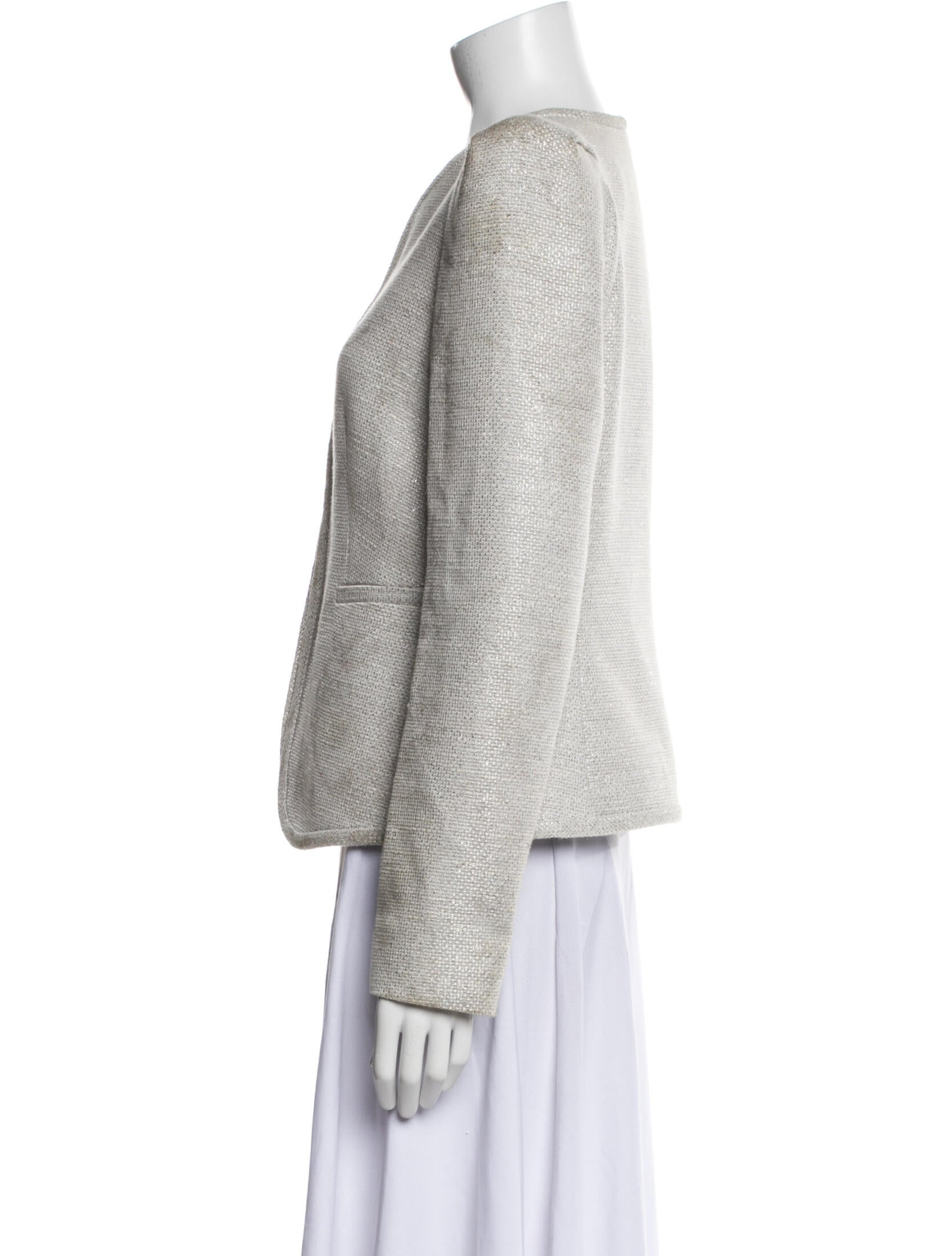 Armani Collezioni Tweed Pattern Evening Jacket