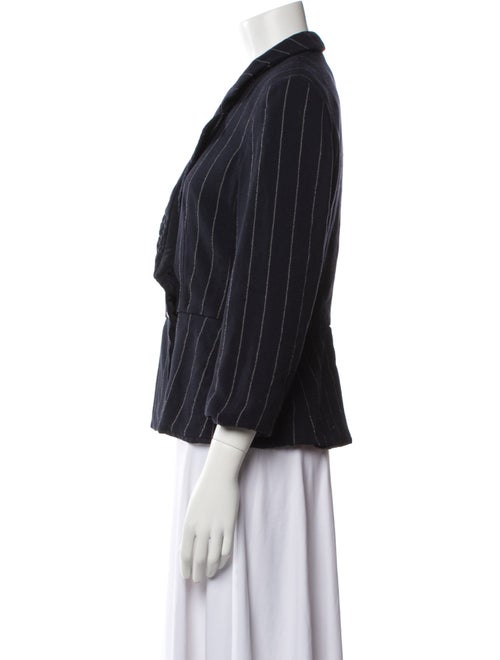 Armani Collezioni Virgin Wool Striped Blazer