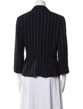 Armani Collezioni Virgin Wool Striped Blazer