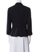 Armani Collezioni Virgin Wool Striped Blazer