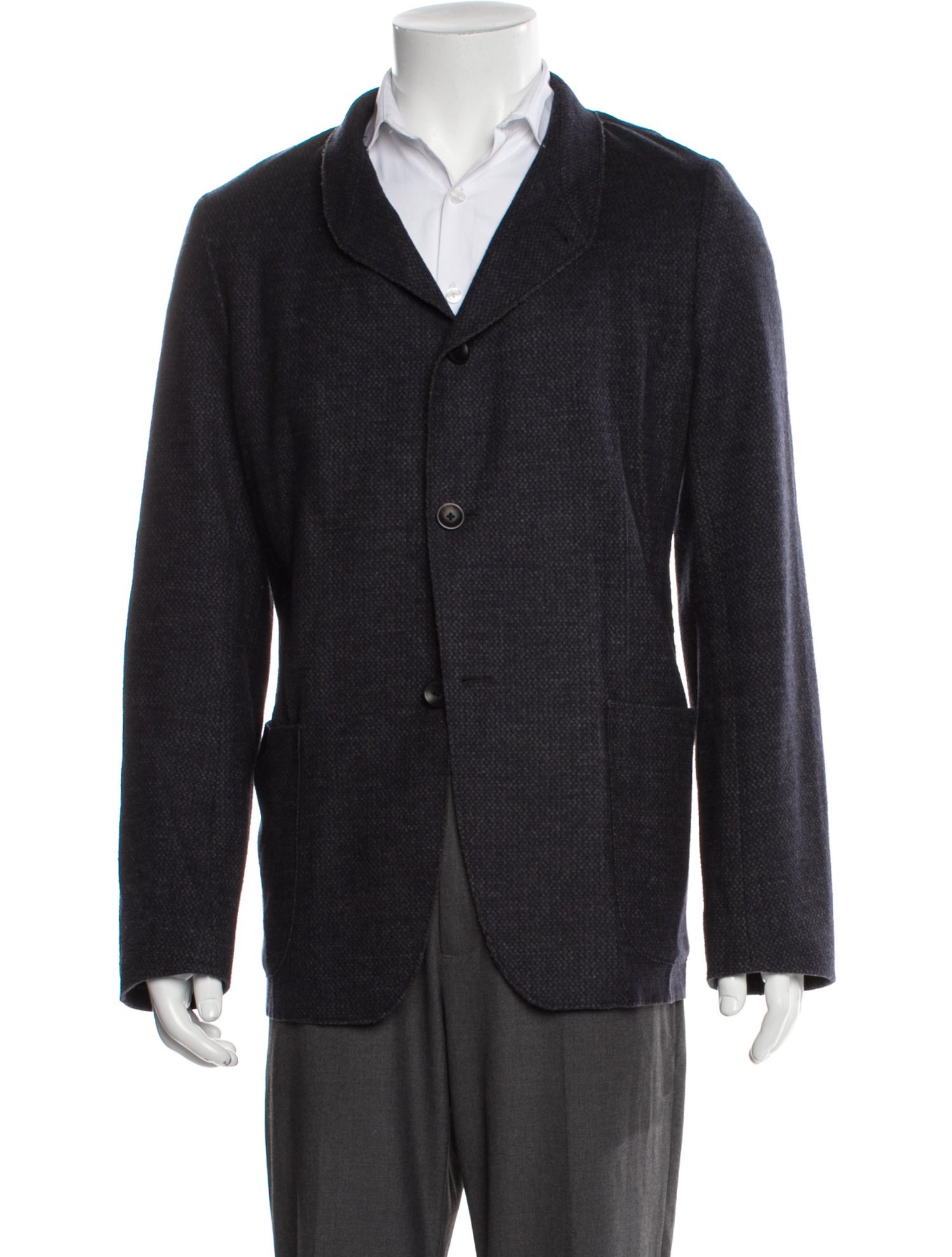 Armani Collezioni Virgin Wool Peacoat