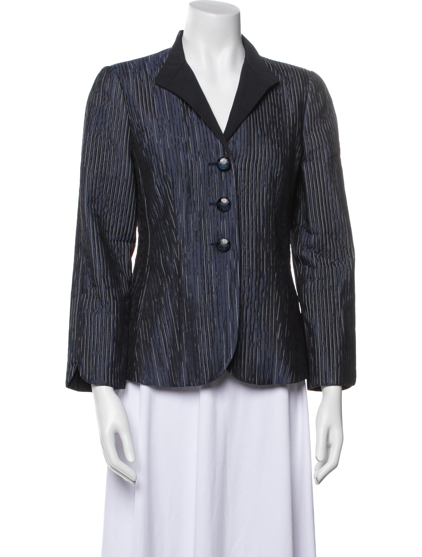 Armani Collezioni Silk Striped Blazer