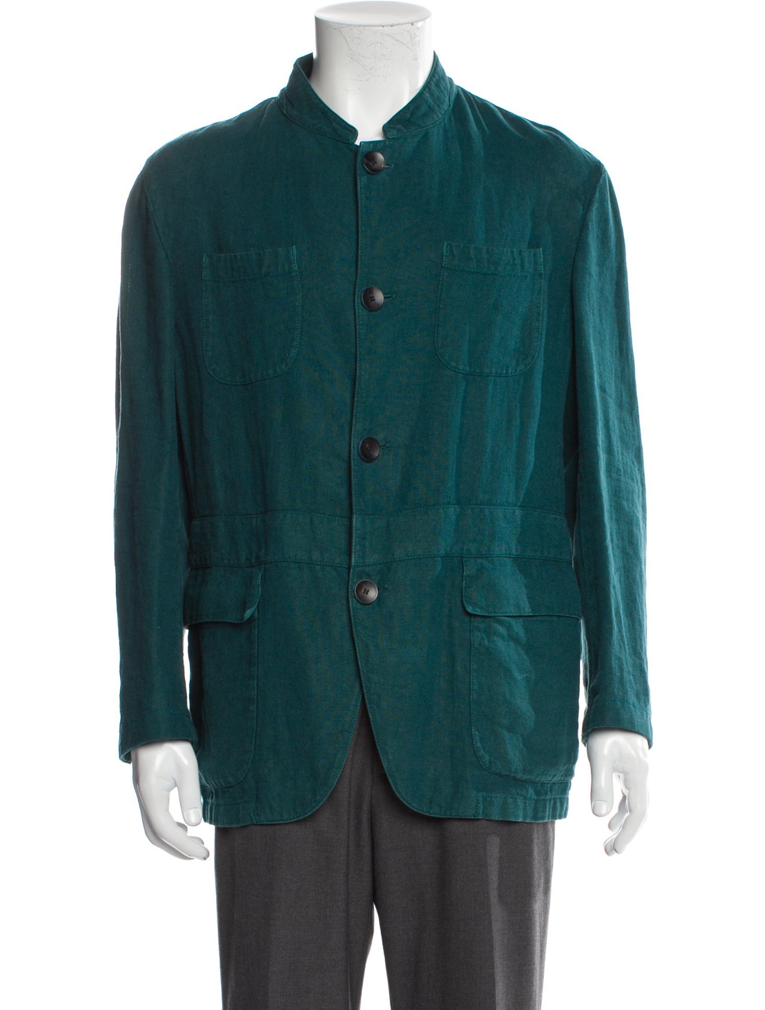 Armani Collezioni Linen Utility Jacket