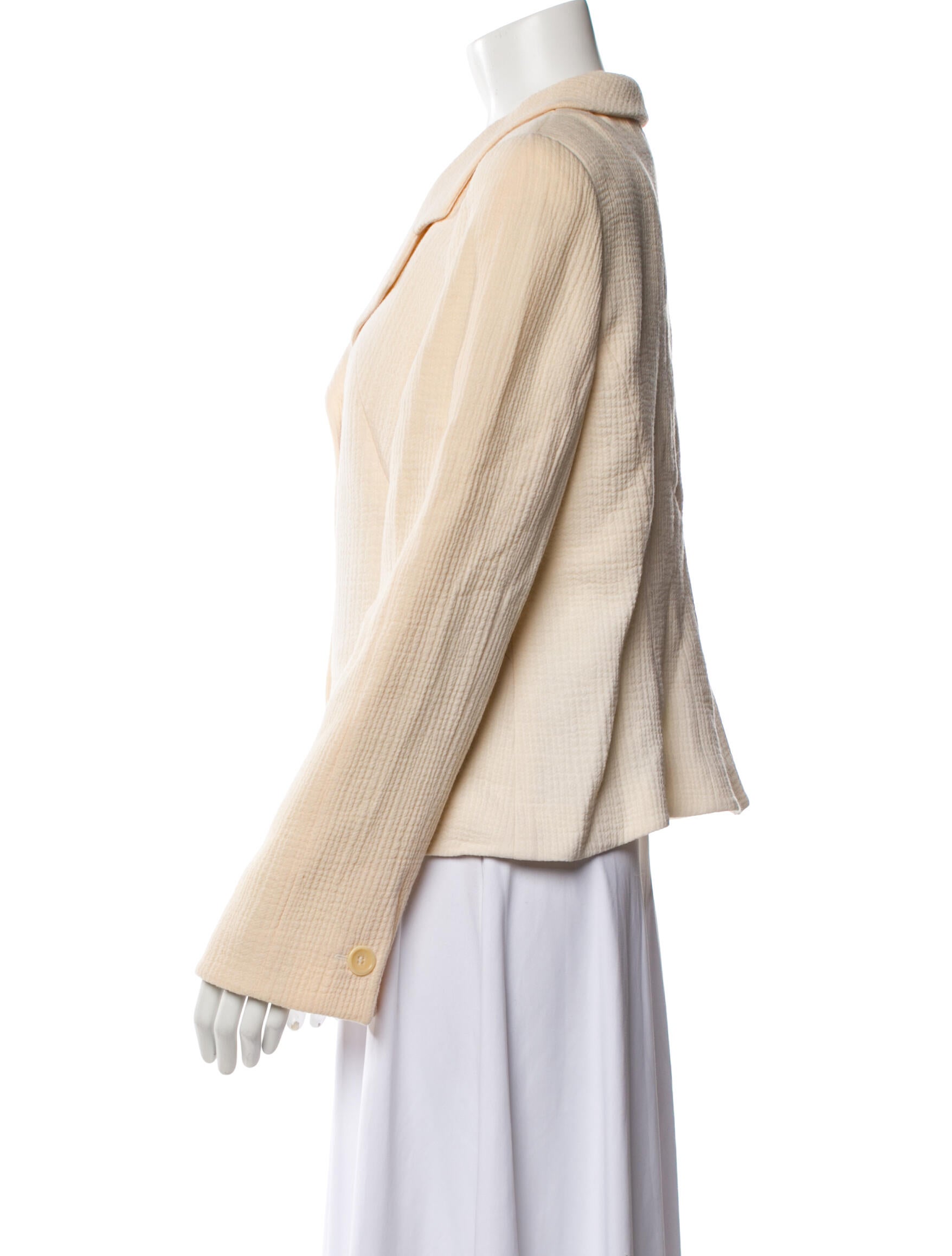 Armani Collezioni Wool Striped Blazer