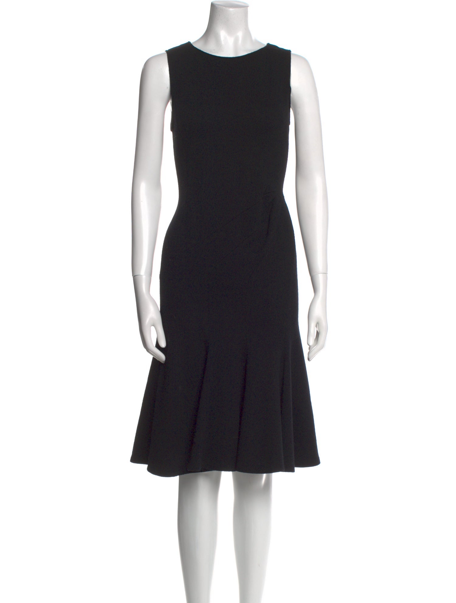 Armani Collezioni Virgin Wool Knee-Length Dress