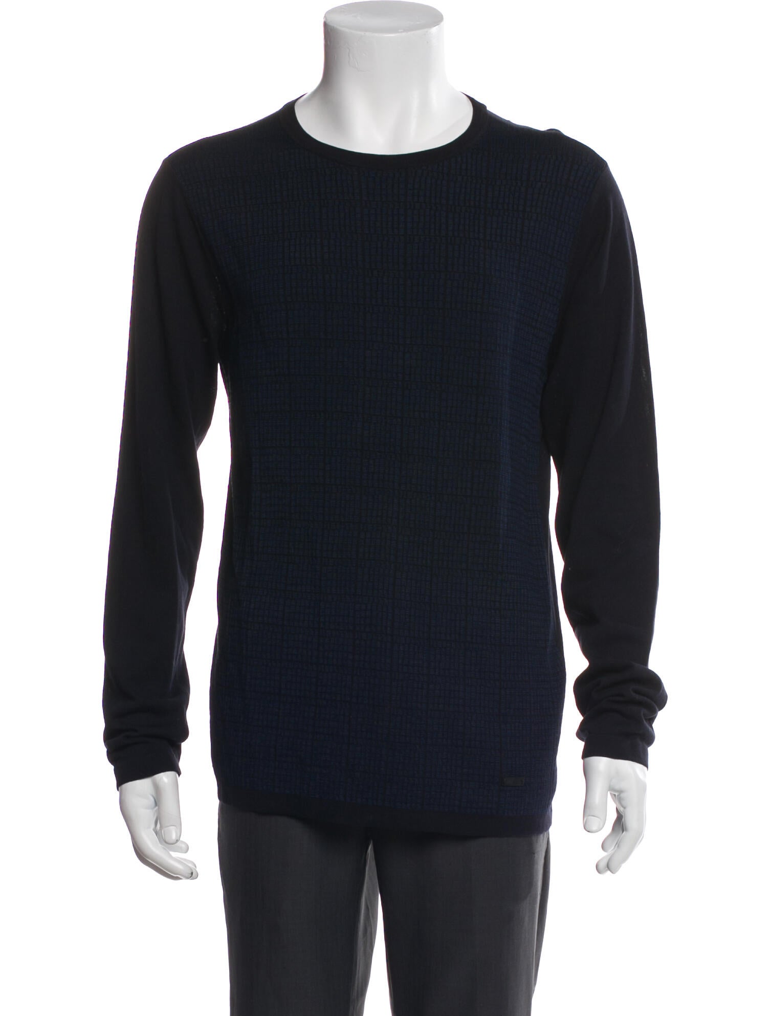 Armani Collezioni Crew Neck Long Sleeve Pullover