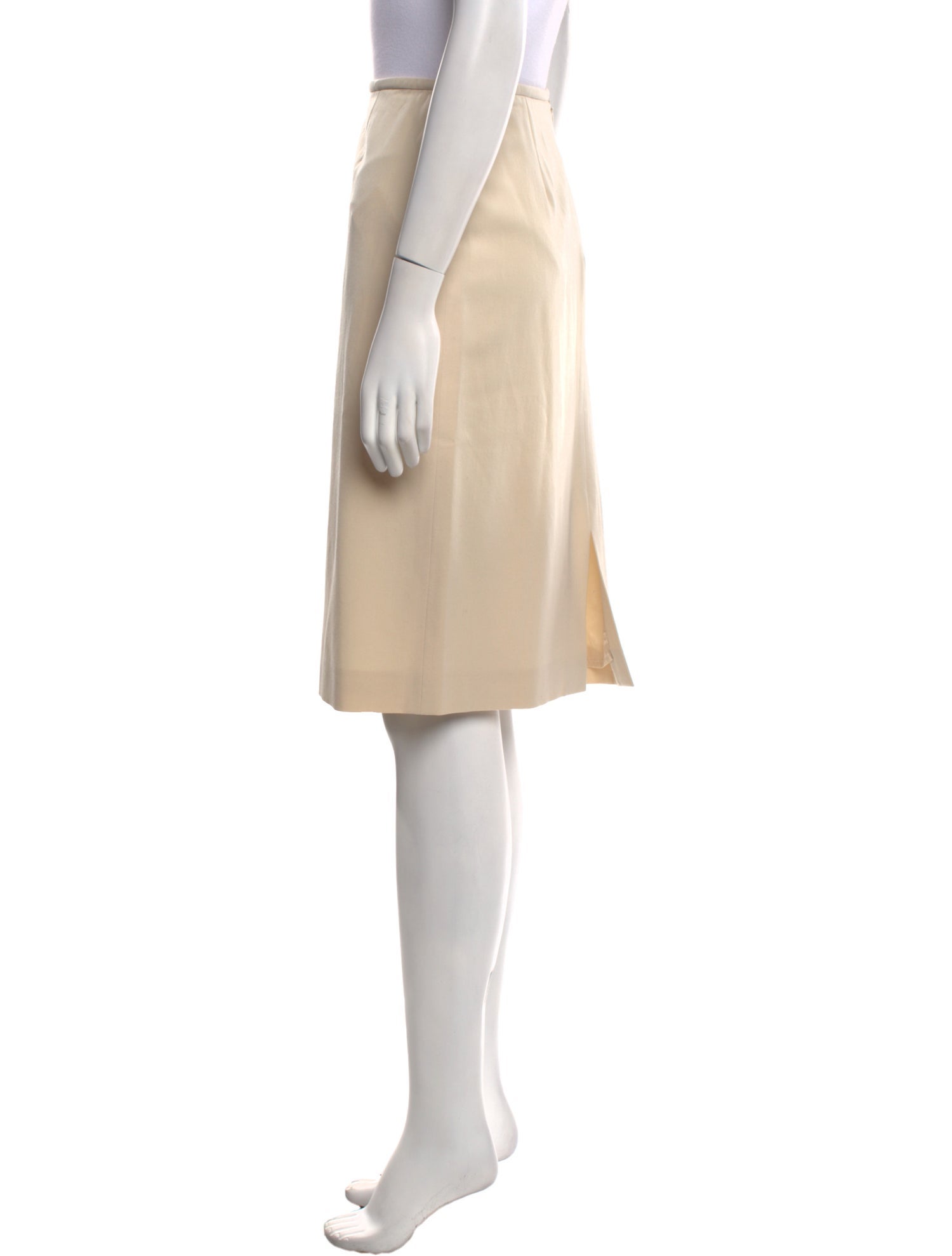 Armani Collezioni Virgin Wool Knee-Length Skirt