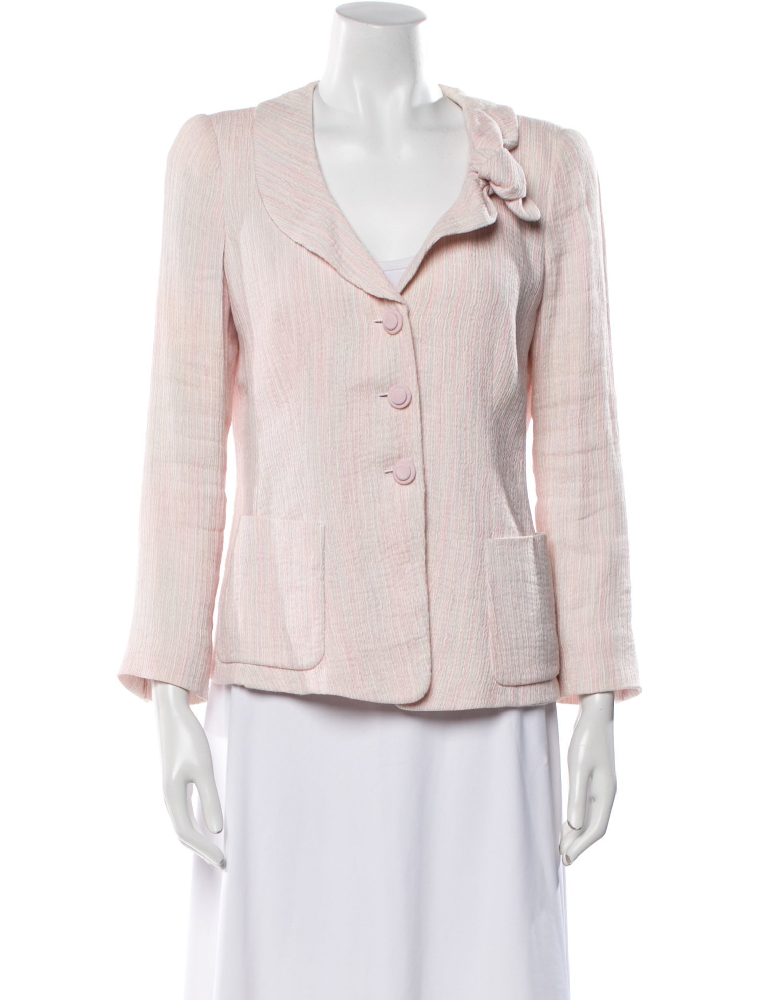 Armani Collezioni Tweed Pattern Blazer