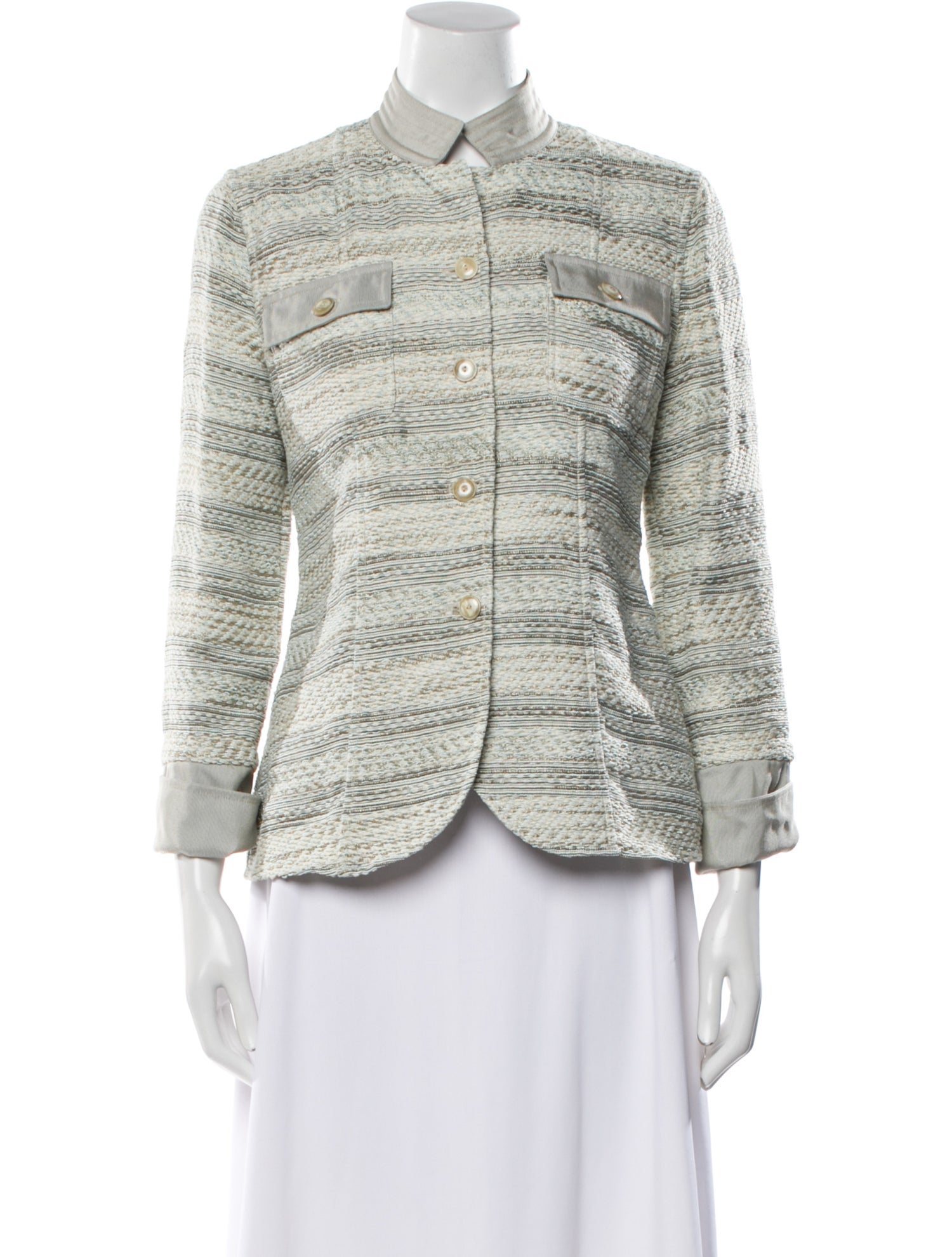 Armani Collezioni Striped Evening Jacket