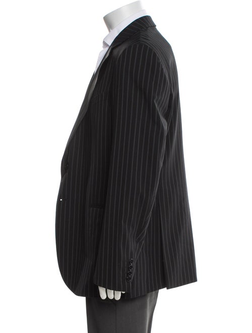 Armani Collezioni Wool Striped Coat