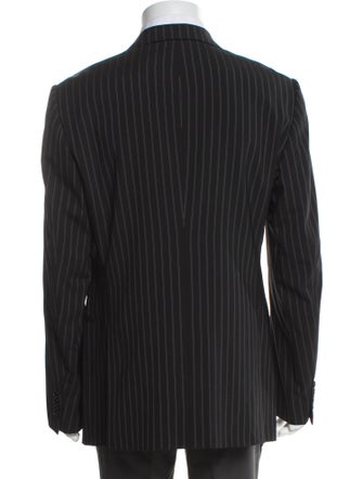 Armani Collezioni Wool Striped Coat