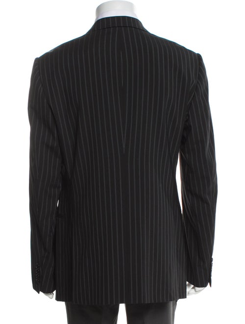 Armani Collezioni Wool Striped Coat