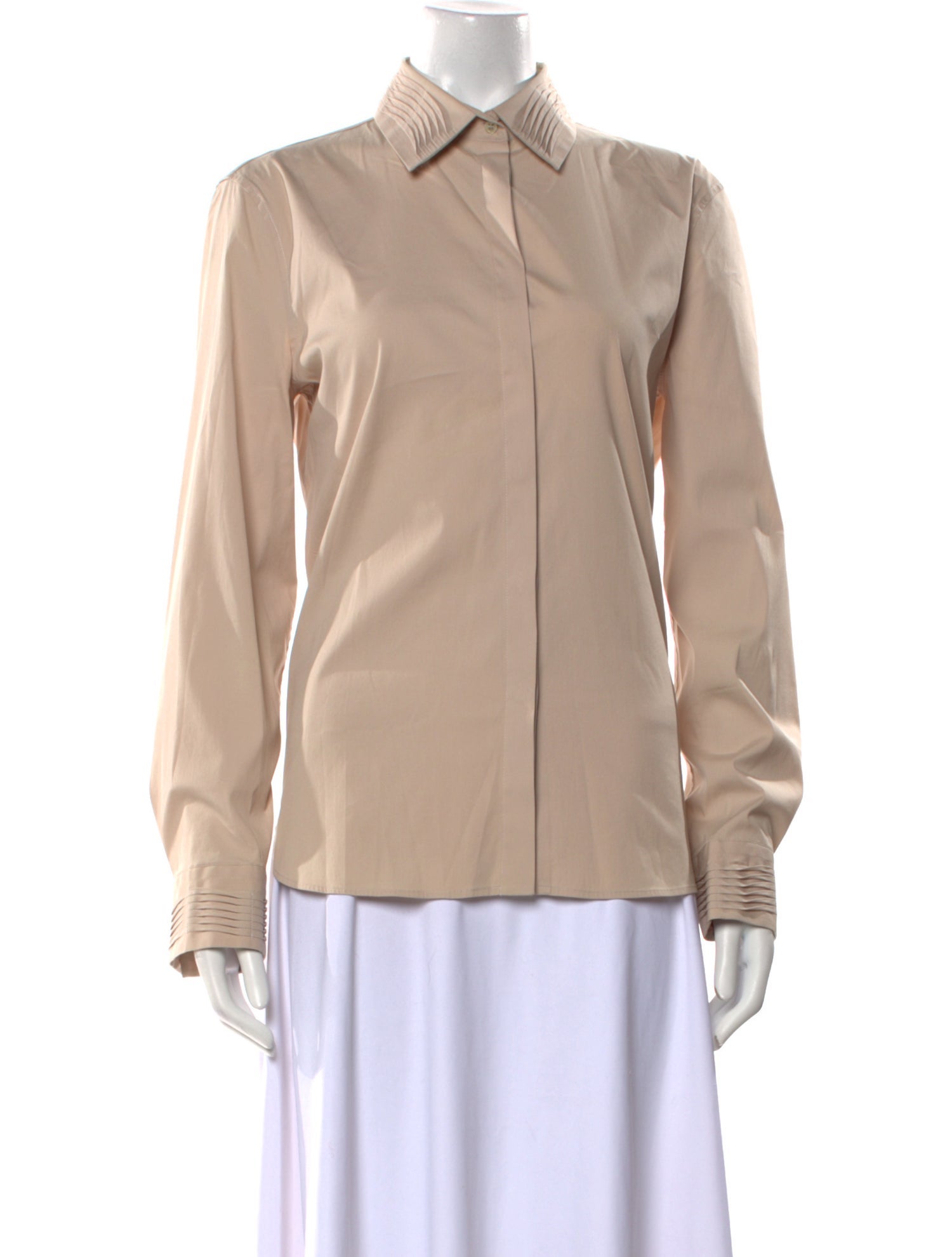 Armani Collezioni Long Sleeve Button-Up Top