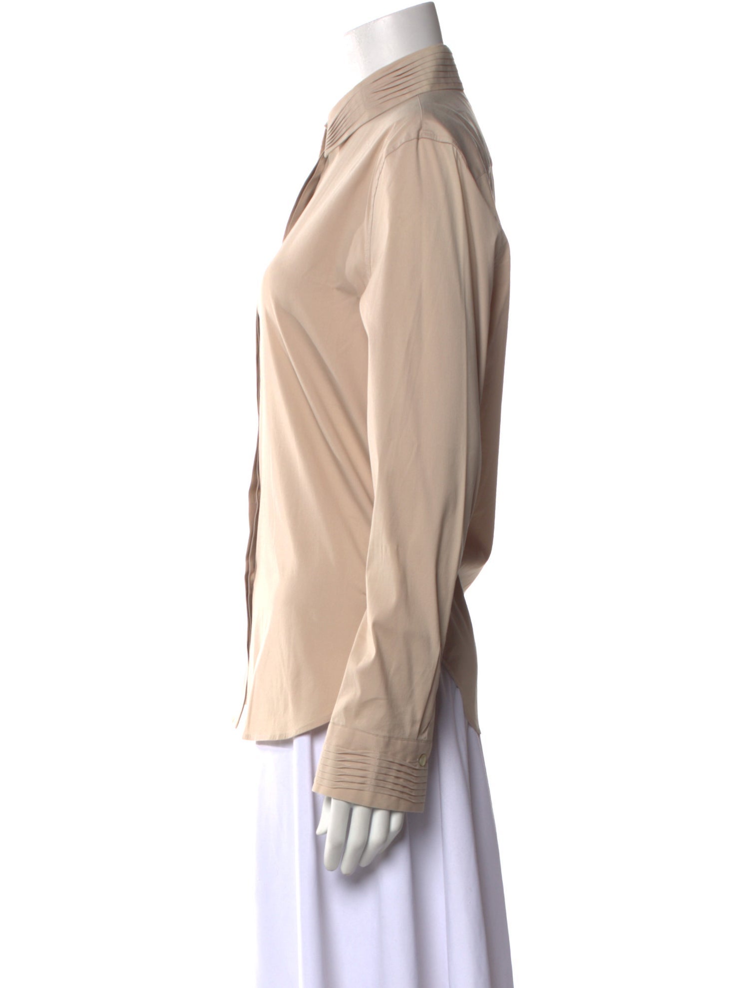 Armani Collezioni Long Sleeve Button-Up Top