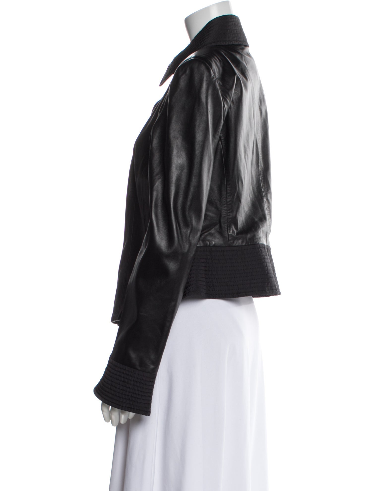 Armani Collezioni Leather Biker Jacket