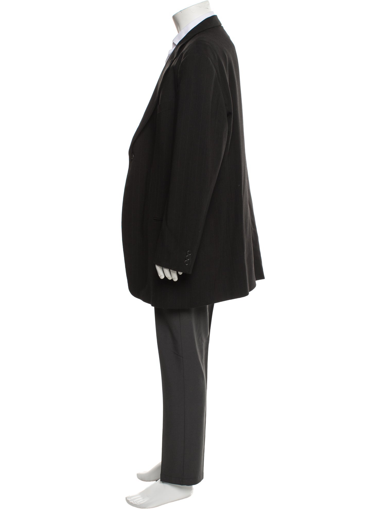 Armani Collezioni Virgin Wool Embroidered Accent Blazer