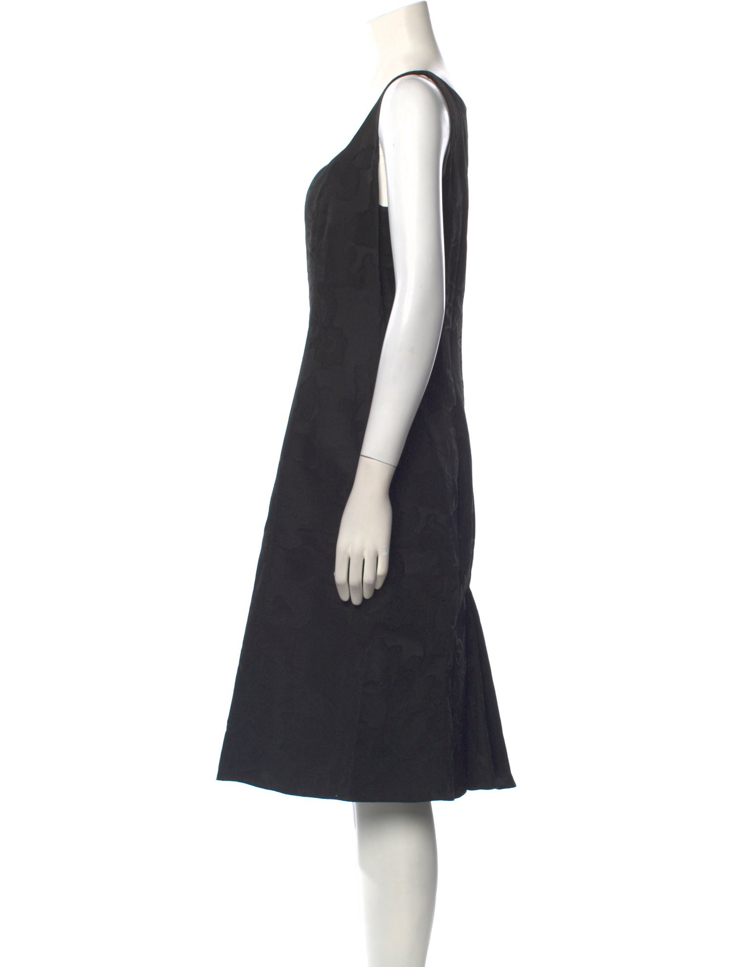 Armani Collezioni Square Neckline Knee-Length Dress