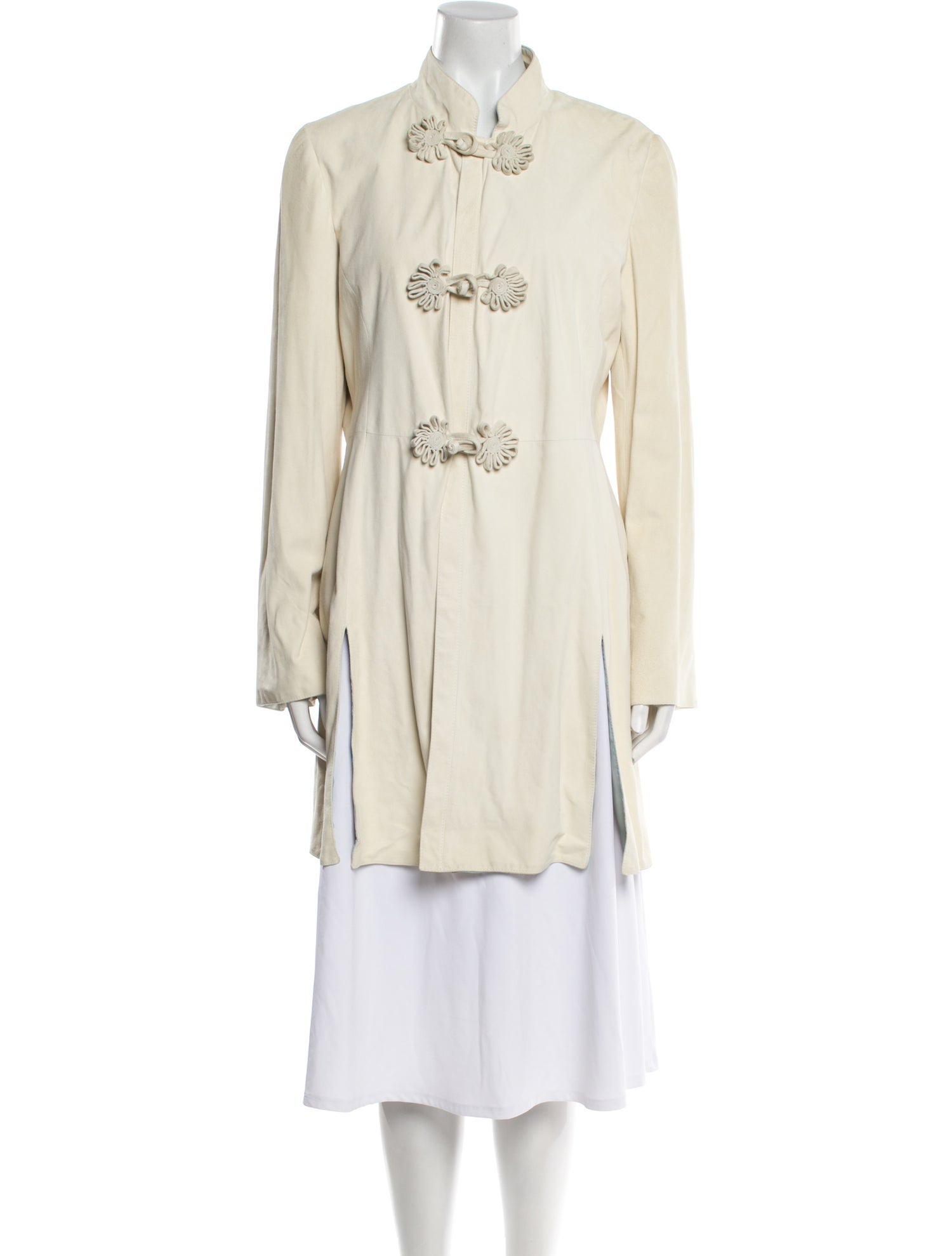 Armani Collezioni Leather Coat