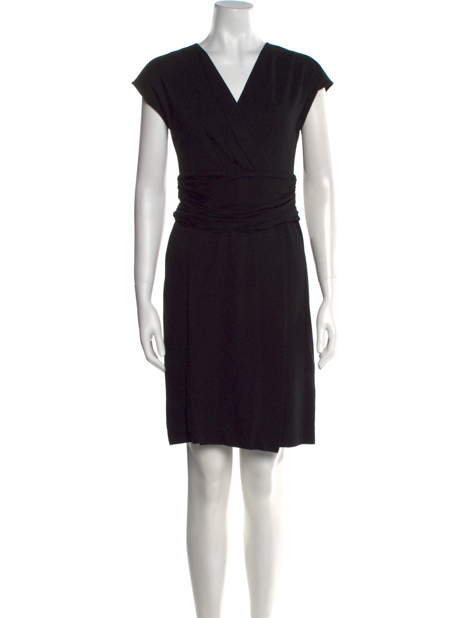 Armani Collezioni V-Neck Knee-Length Dress