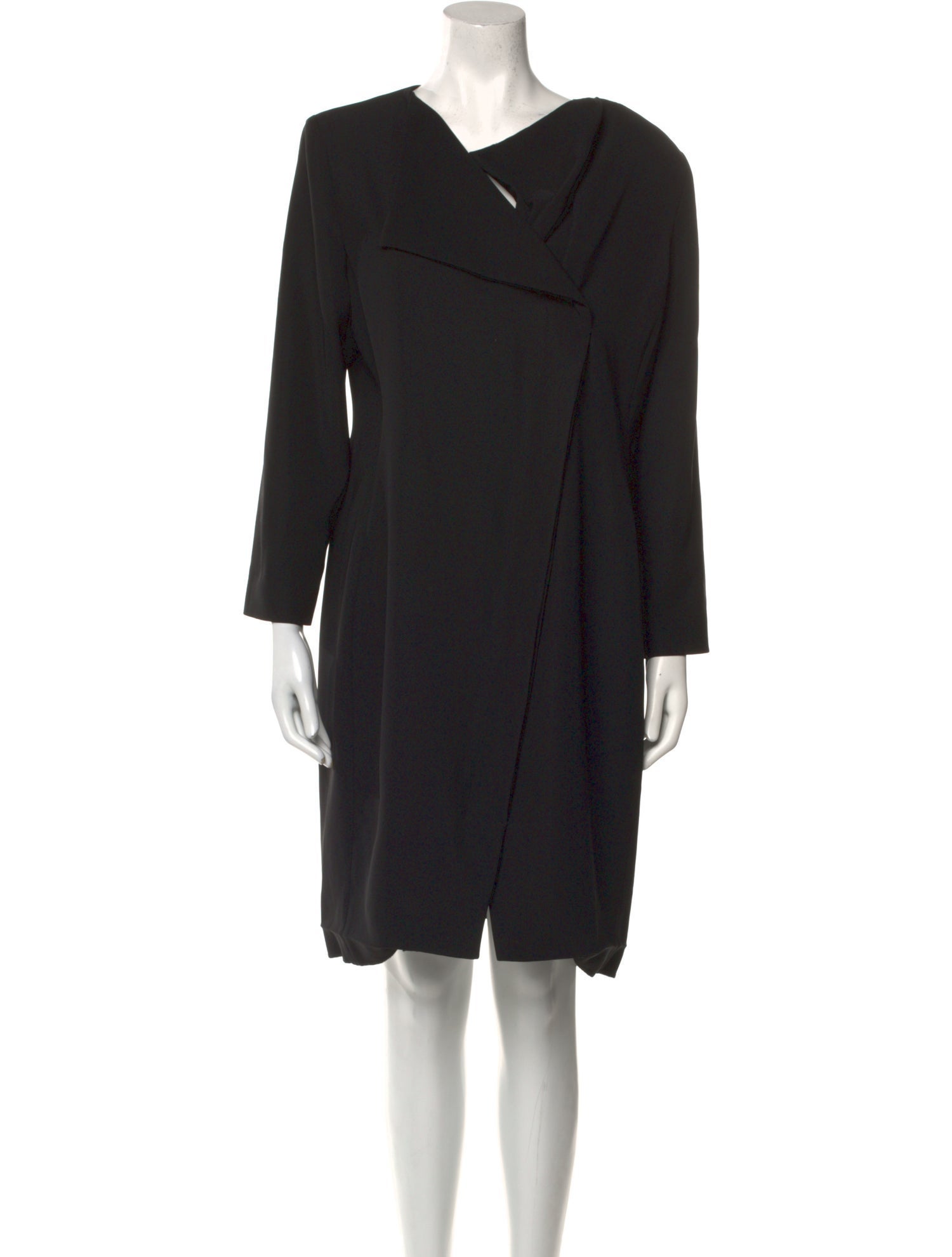 Armani Collezioni V-Neck Knee-Length Dress
