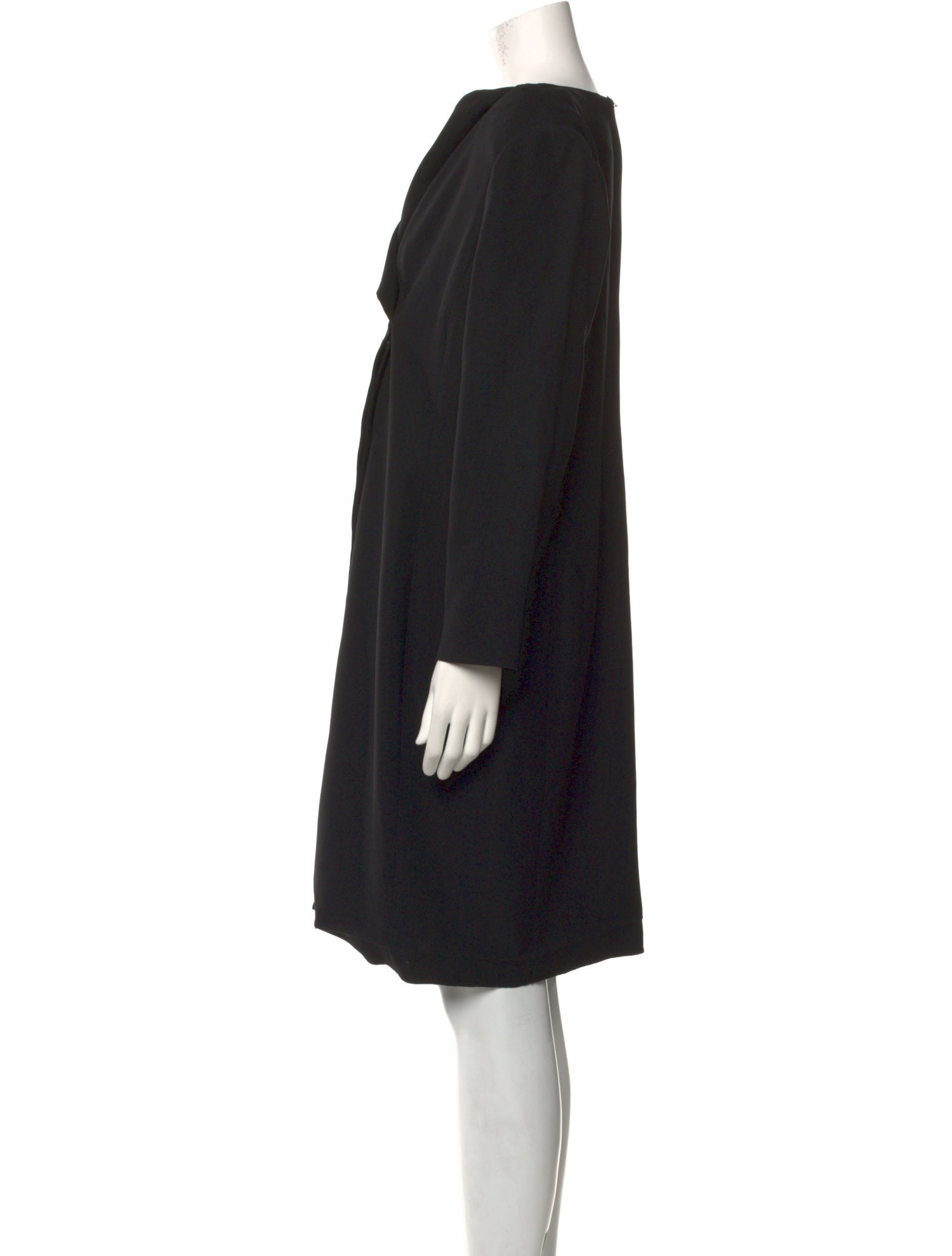Armani Collezioni V-Neck Knee-Length Dress