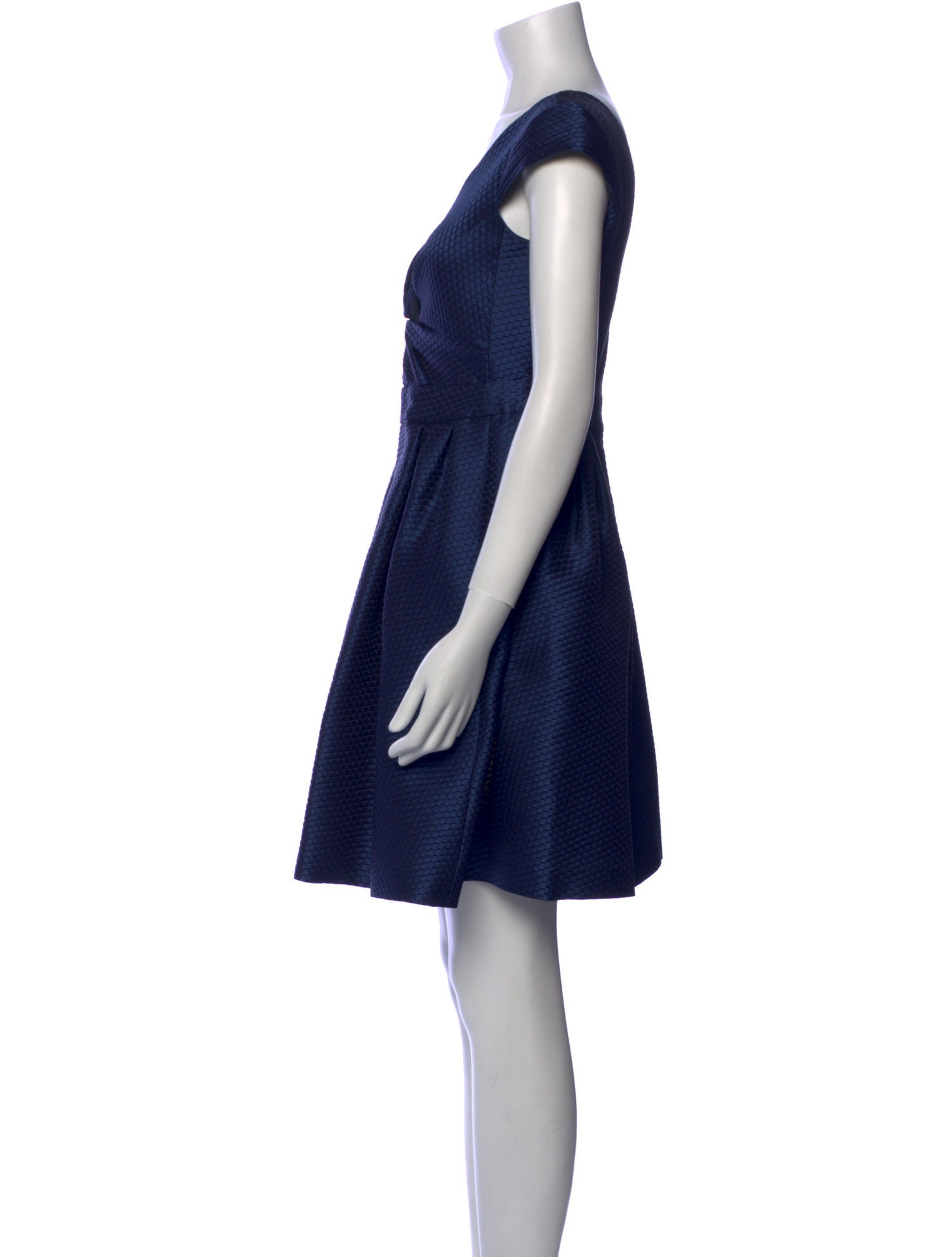 Armani Collezioni V-Neck Mini Dress