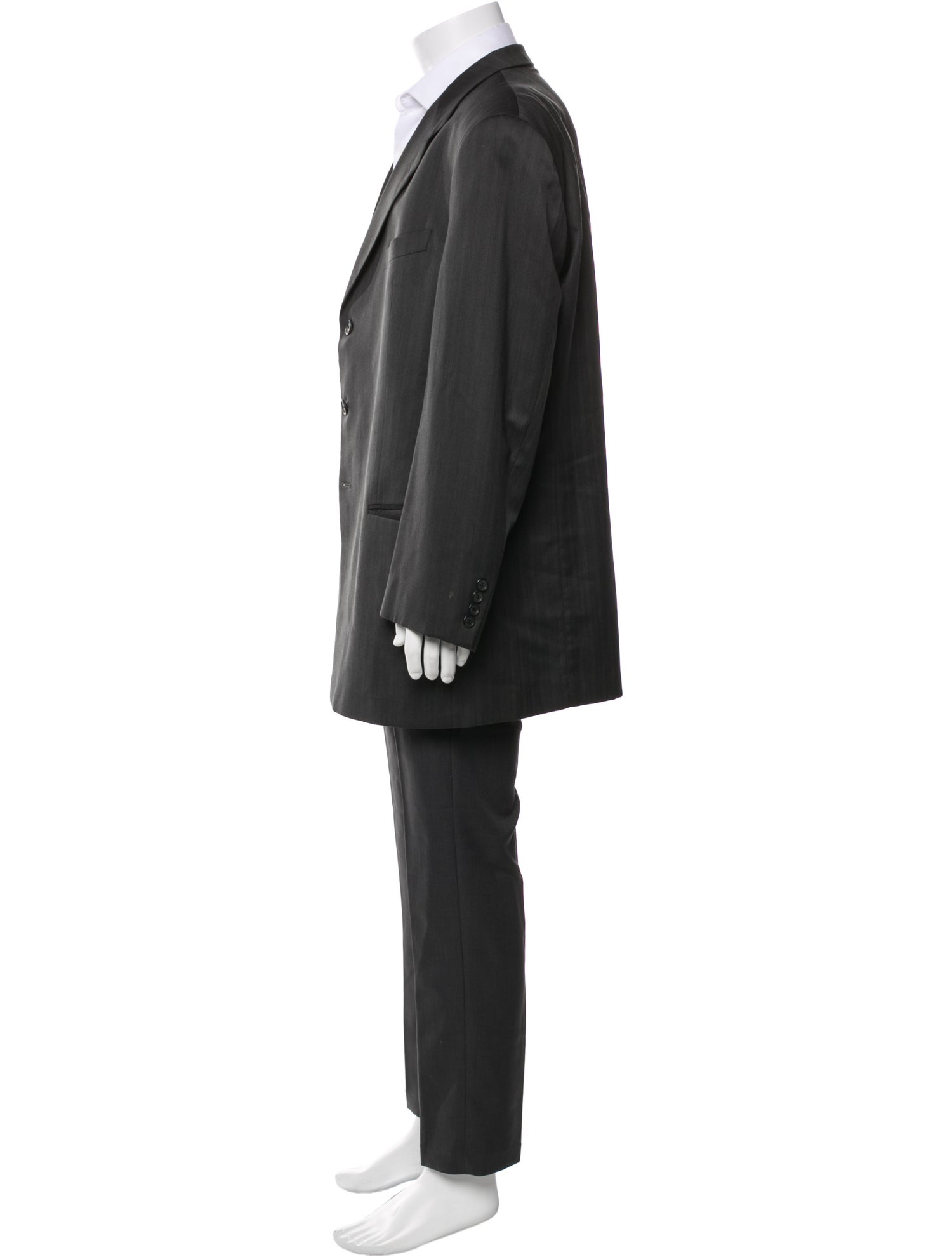 Armani Collezioni Wool Striped Blazer