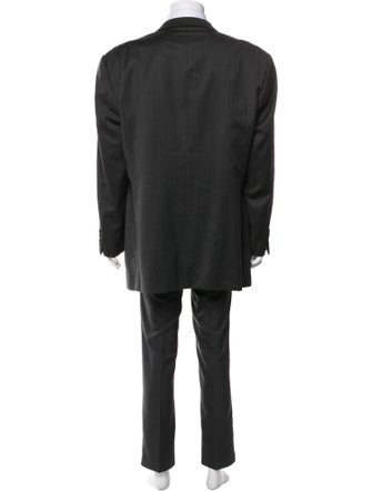 Armani Collezioni Wool Striped Blazer