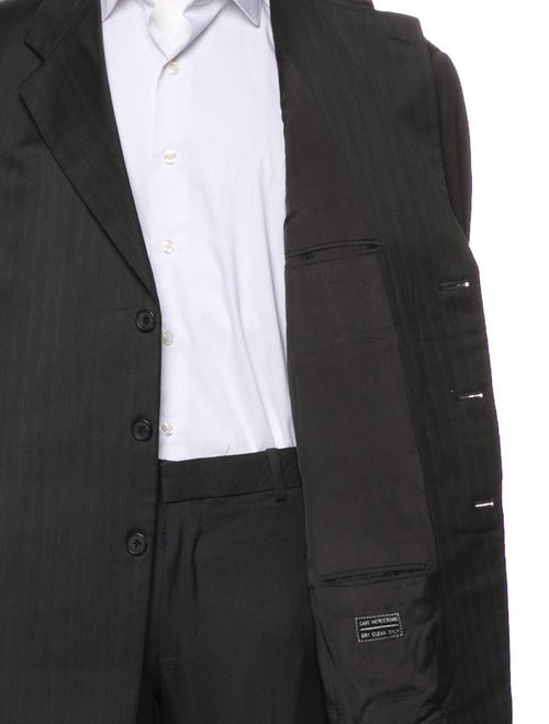 Armani Collezioni Wool Striped Blazer