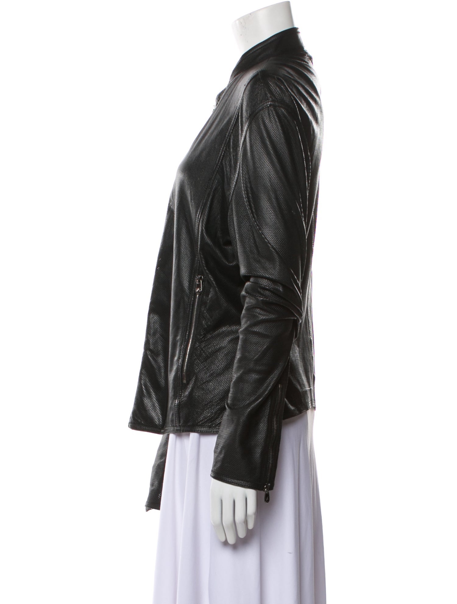 Armani Collezioni Leather Biker Jacket