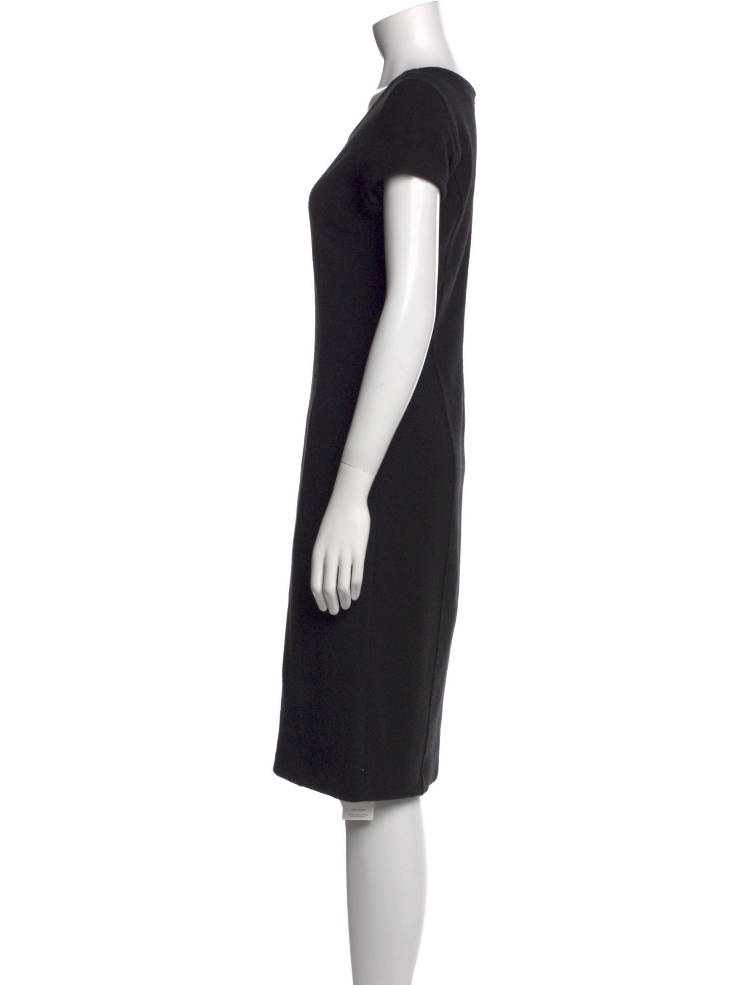 Armani Collezioni Scoop Neck Knee-Length Dress