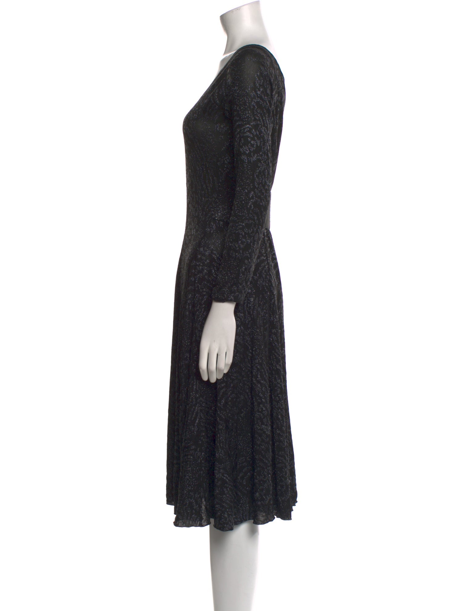 Armani Collezioni V-Neck Knee-Length Dress w/ Tags