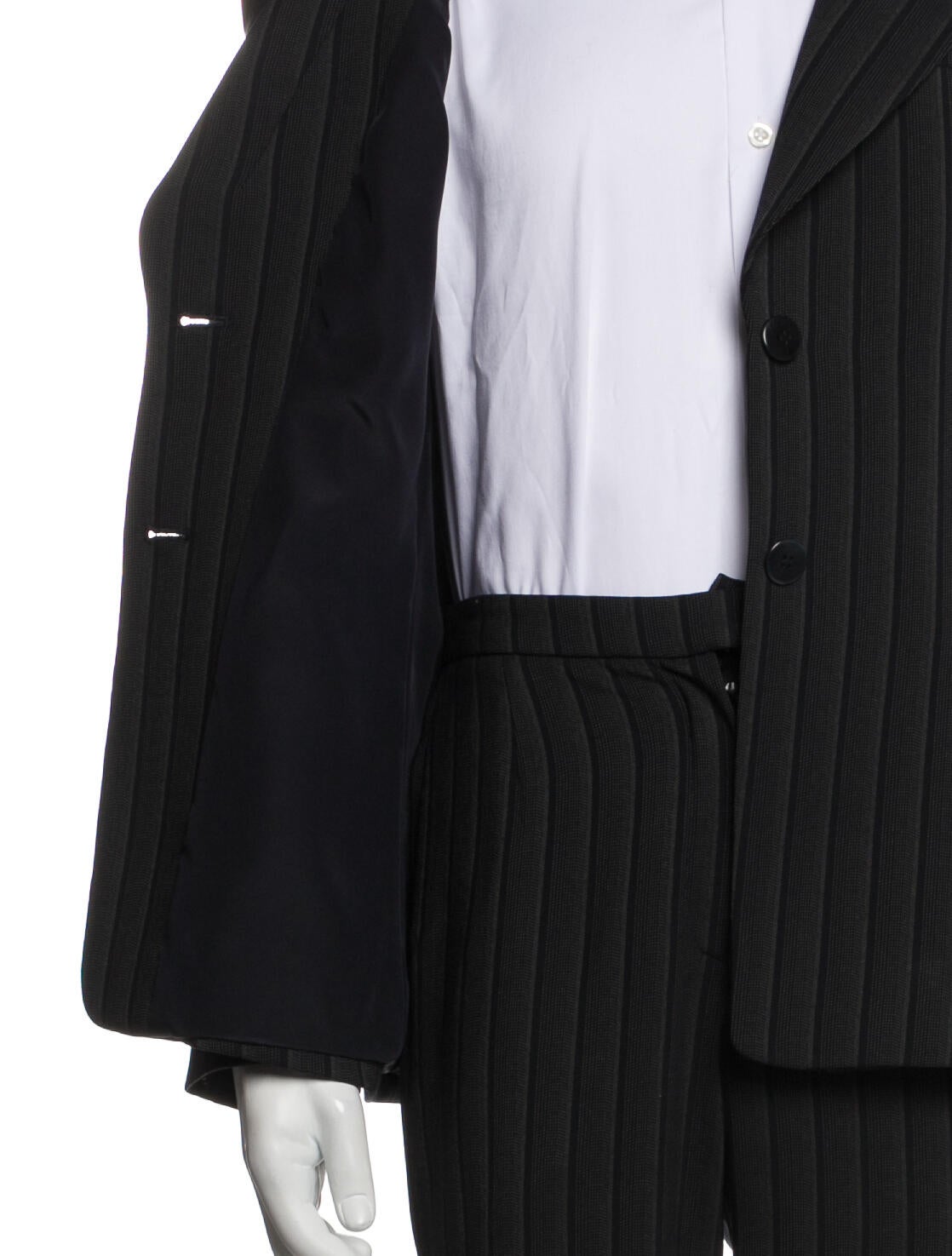 Armani Collezioni Wool Striped Two-Piece Suit