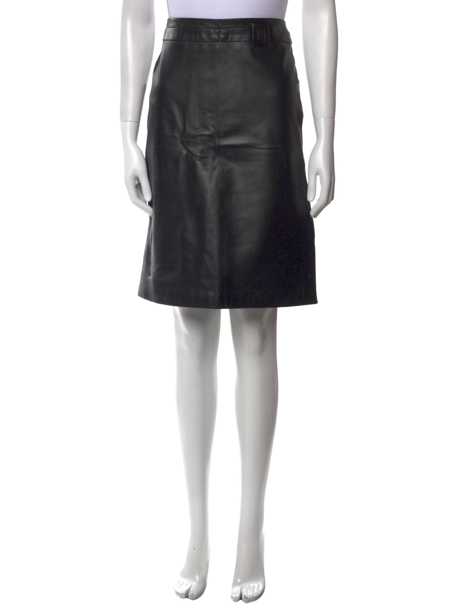 Armani Collezioni Pleated Accents Knee-Length Skirt