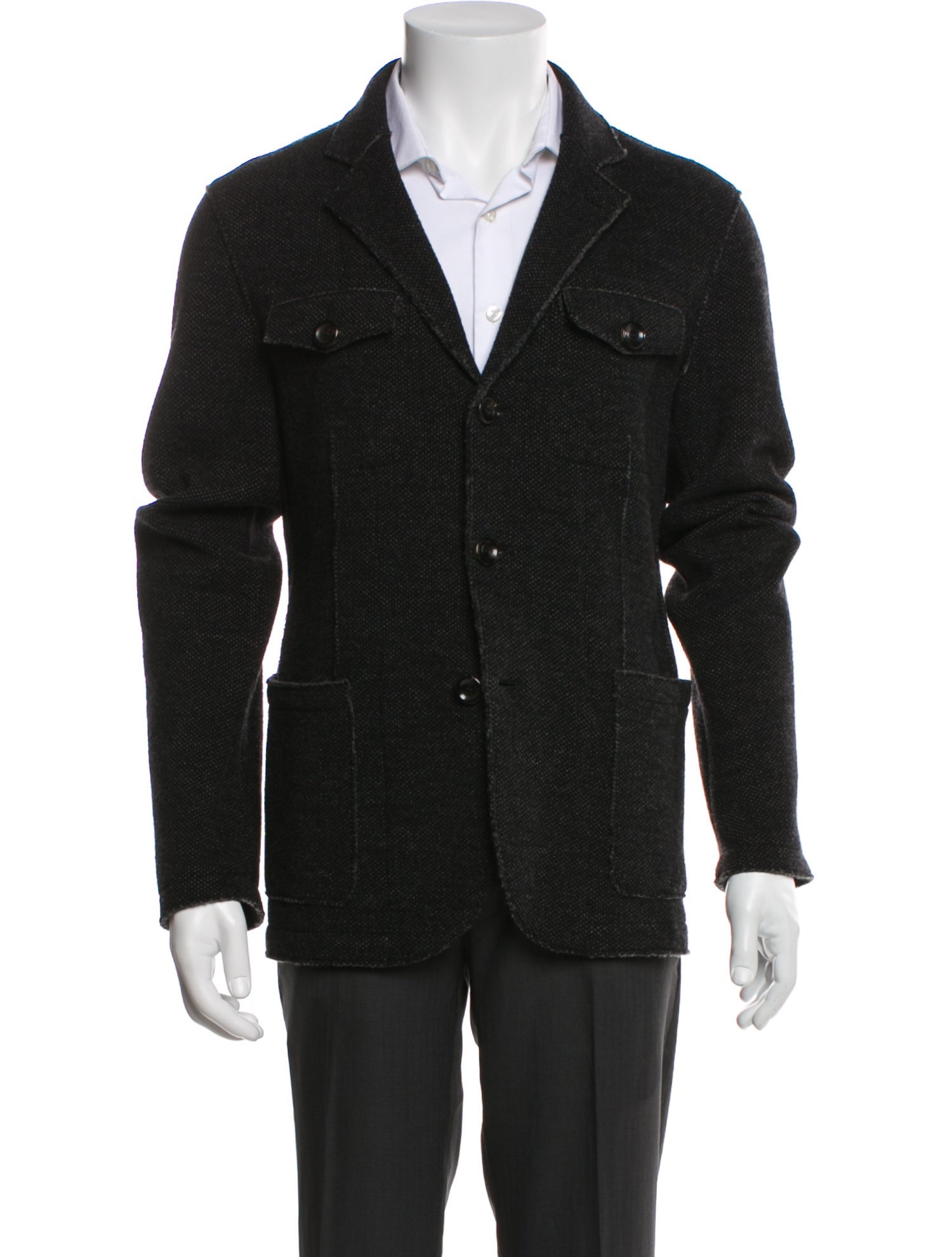 Armani Collezioni Virgin Wool Trucker Jacket