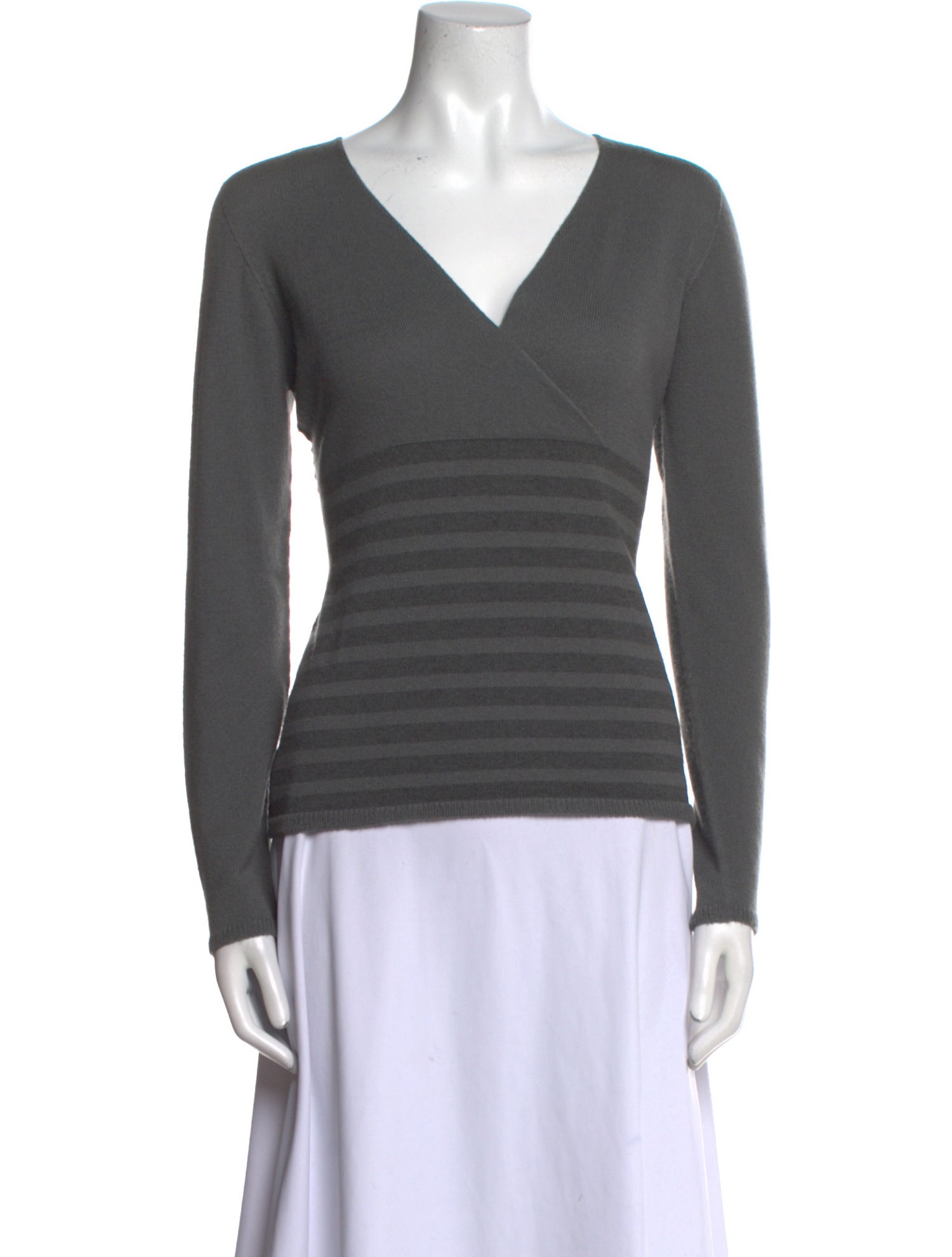 Armani Collezioni Cashmere Striped Sweater