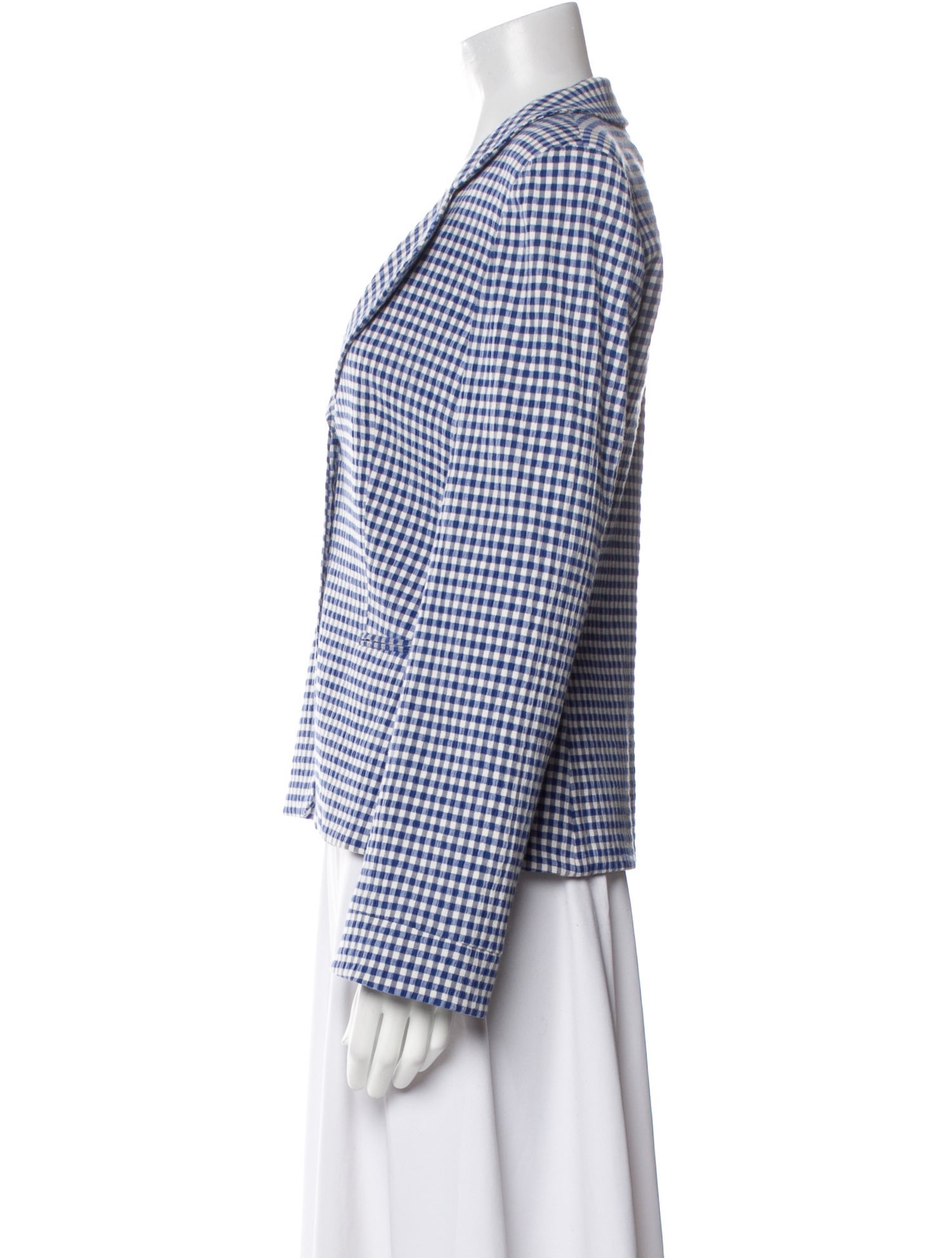 Armani Collezioni Plaid Print Blazer