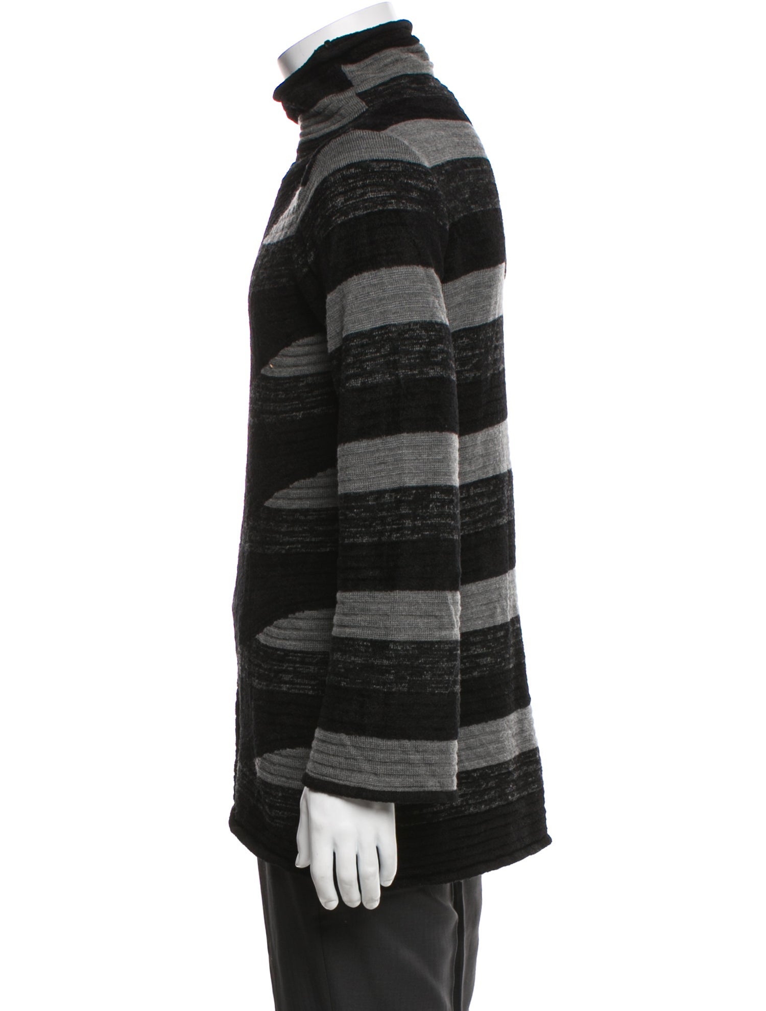 Armani Collezioni Striped Turtleneck Pullover