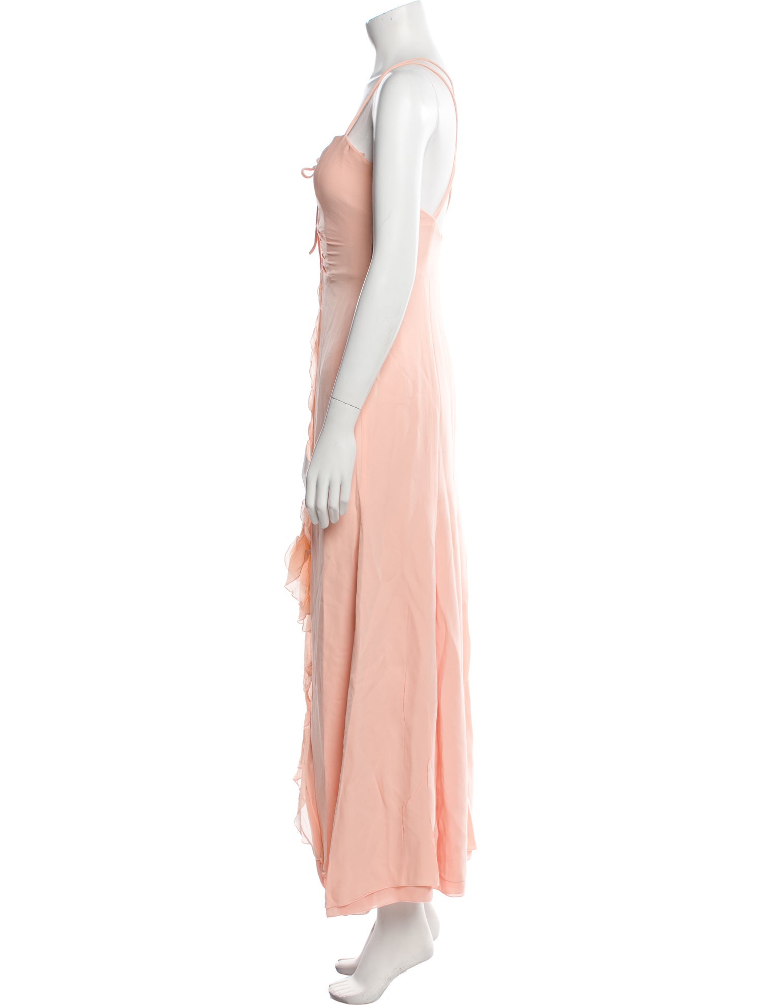Armani Collezioni Square Neckline Long Dress