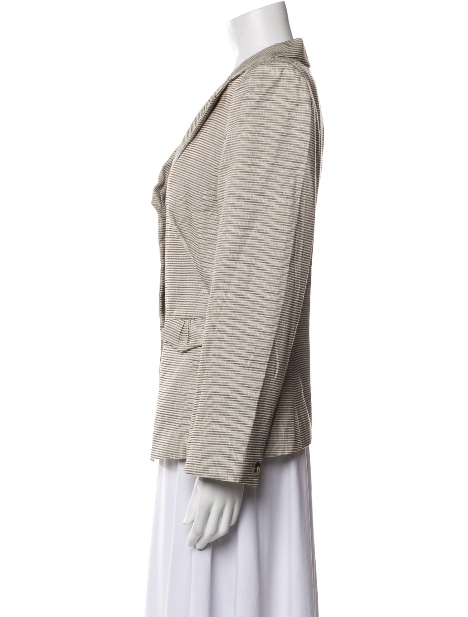 Armani Collezioni Linen Striped Blazer