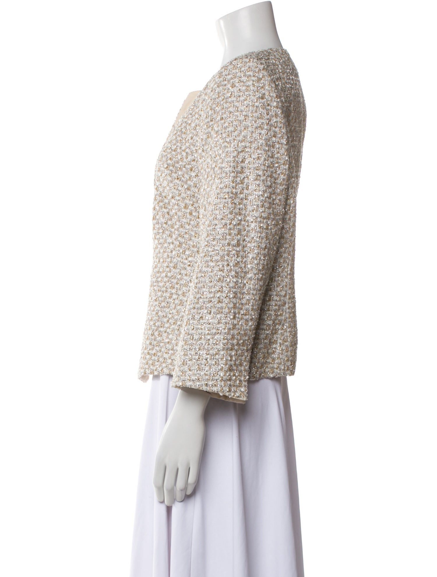 Armani Collezioni Tweed Pattern Evening Jacket