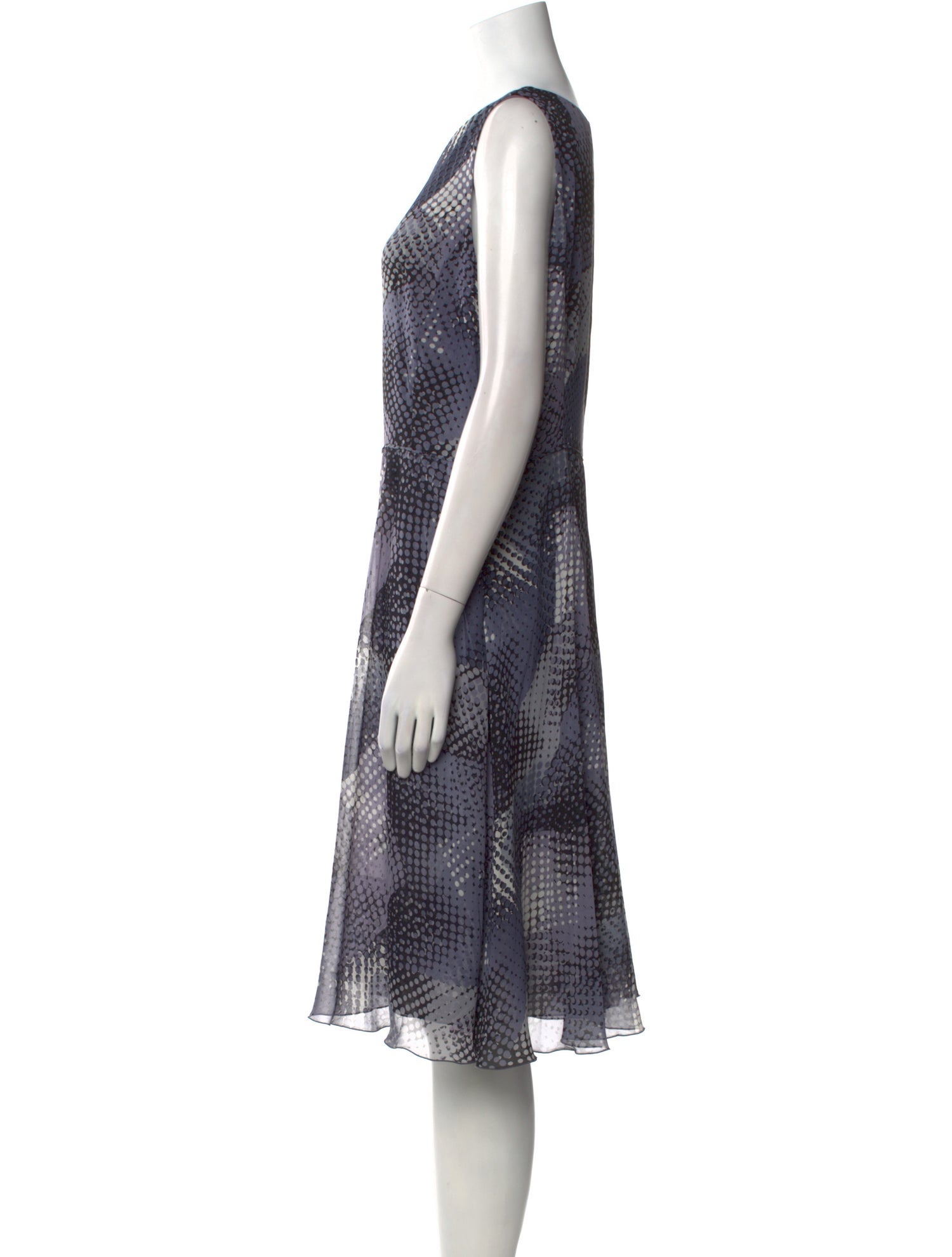Armani Collezioni Printed Knee-Length Dress