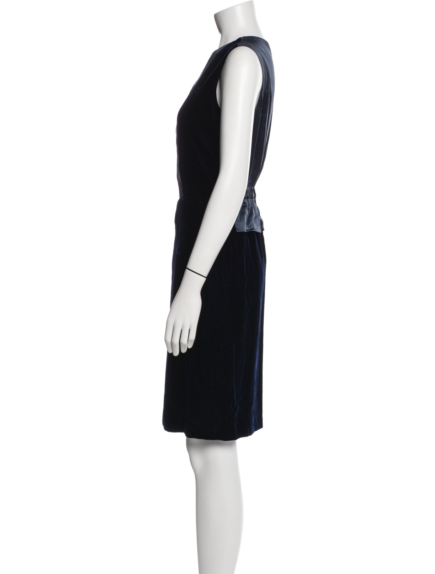 Armani Collezioni Crew Neck Knee-Length Dress